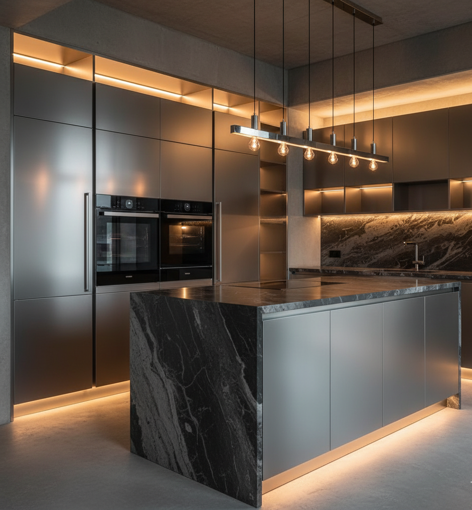 The Industrial Luxe Kitchen